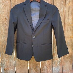 HOLIDAY EDITIONS Boys Black Blazer Suit Jacket Size 8